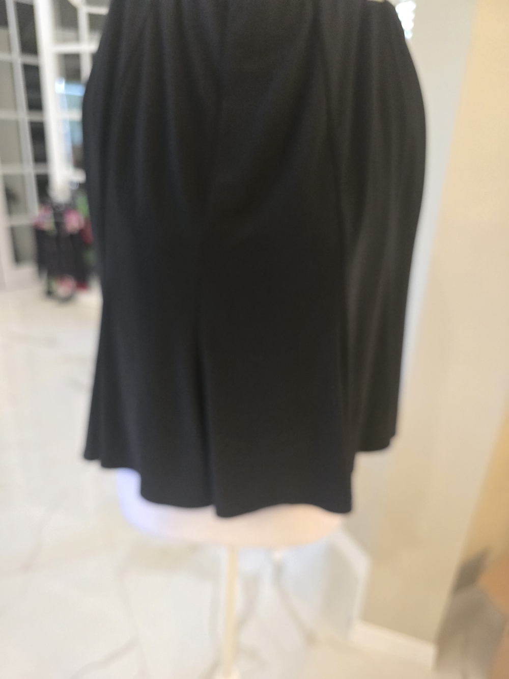 Picadilly Fashion Black Circle Skirt with Flared Hem